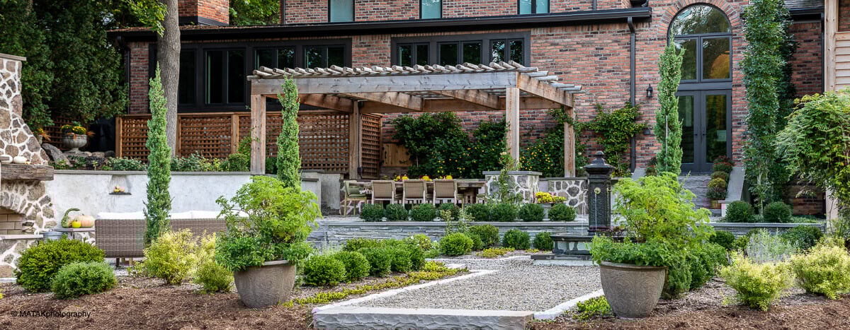 Beautiful garden landscape by Goldner Walsh