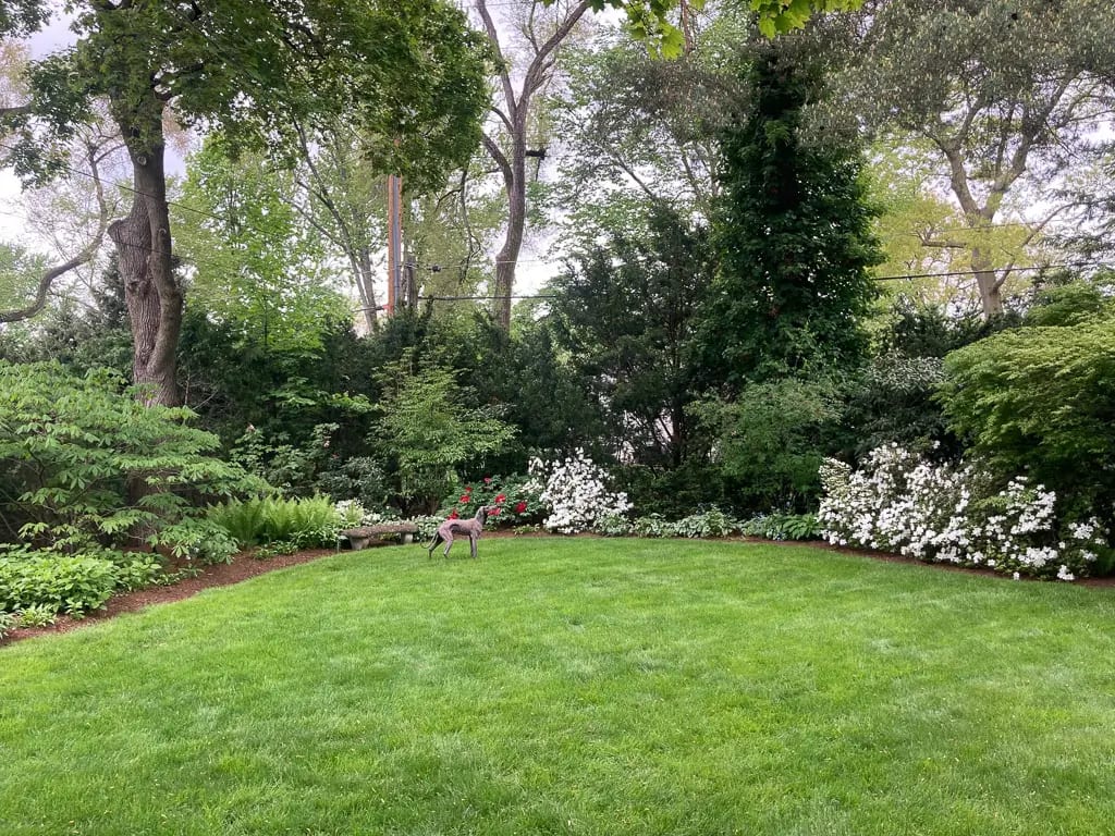 Goldner Walsh landscape design project featuring elegant outdoor living space